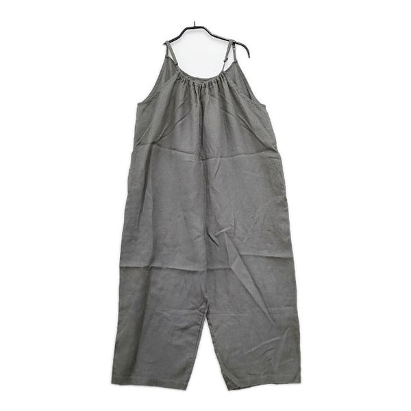 fog linen work 新品 サロペット リトアニアリネン オールインワン ツナギ グレー系 レディース フォグリネンワーク【中古】5-0714M∞