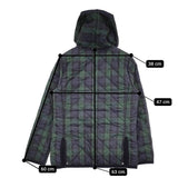 THE SMOCK SHOP S 裏地フリース ブラックウォッチ キルティングジャケット ネイビー グリーン レディース ザ スモックショップ【中古】5-0920T♪