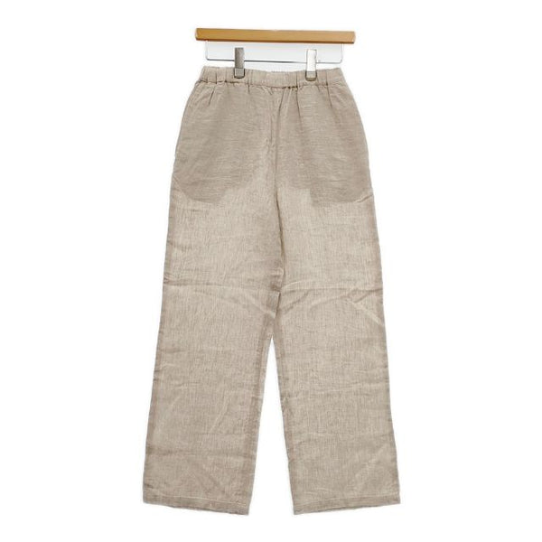JOURNAL STANDARD relume 新品 Yarn-Dyeリネンイージーパンツ 定価8800円 パンツ ベージュ レディース ジャーナルスタンダードレリューム【中古】5-0730M∞