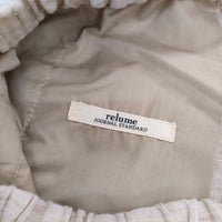 JOURNAL STANDARD relume 新品 Yarn-Dyeリネンイージーパンツ 定価8800円 パンツ ベージュ レディース ジャーナルスタンダードレリューム【中古】5-0730M∞