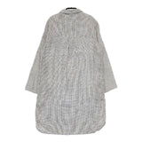 not PERFECT LINEN ノットパーフェクトリネン リトアニアリネン 東欧 チェック プルオーバー ワンピース ホワイト ブラック レディース【中古】5-0730M∞