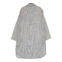 not PERFECT LINEN ノットパーフェクトリネン リトアニアリネン 東欧 チェック プルオーバー ワンピース ホワイト ブラック レディース【中古】5-0730M∞
