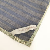 veritecoeur ボーダー スカーフ ネイビー グレー レディース ヴェリテクール【中古】5-0726G◎