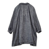 veritecoeur VC-431 ギャザー コットンチュニック ブラウス シャツ ブルー レディース ヴェリテクール【中古】5-0724M∞