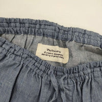 veritecoeur VC-751 ネップドローストリングダンガリーショーツ ショートパンツ ハーフパンツ ショーツ ライトブルー レディース ヴェリテクール【中古】5-0730M∞