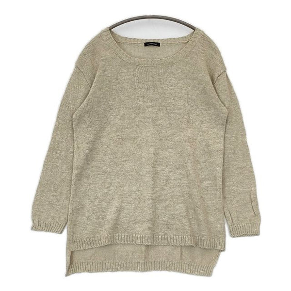 veritecoeur VCK-15 リネン プルオーバー セーター ニット ベージュ系 レディース ヴェリテクール【中古】5-0730M∞