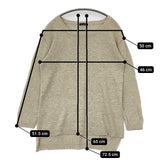 veritecoeur VCK-15 リネン プルオーバー セーター ニット ベージュ系 レディース ヴェリテクール【中古】5-0730M∞