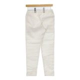 veritecoeur VC-764 サブリナ ストレッチパンツ イージー リネンコットン パンツ オフホワイト レディース ヴェリテクール【中古】5-0724M∞