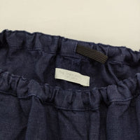 fog linen work ワイド リトアニア製 リネン キュロット イージー パンツ ネイビー レディース フォグリネンワーク【中古】5-0730M∞