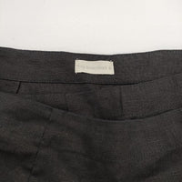 fog linen work リトアニア製 リネン ラップ 巻き スカート ブラック レディース フォグリネンワーク【中古】5-0730M∞