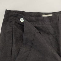 fog linen work リトアニア製 リネン ラップ 巻き スカート ブラック レディース フォグリネンワーク【中古】5-0730M∞