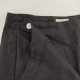 fog linen work リトアニア製 リネン ラップ 巻き スカート ブラック レディース フォグリネンワーク【中古】5-0730M∞