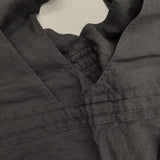 not PERFECT LINEN ノットパーフェクトリネン リトアニア製 リネン オーバーオール オールインワン サロペット ネイビー レディース【中古】5-0714M∞