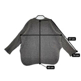 45R/45rpm フロートケーブルのニットソーチュニック 定価41800円 5128084 セーター ニット グレー レディース フォーティーファイブアールピーエム【中古】5-0801T△