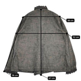 45R/45rpm ダンガリーカットワークのカシュクールブラウス 定価39600円 ブラウス シャツ グレー レディース フォーティーファイブアールピーエム【中古】5-1106M∞