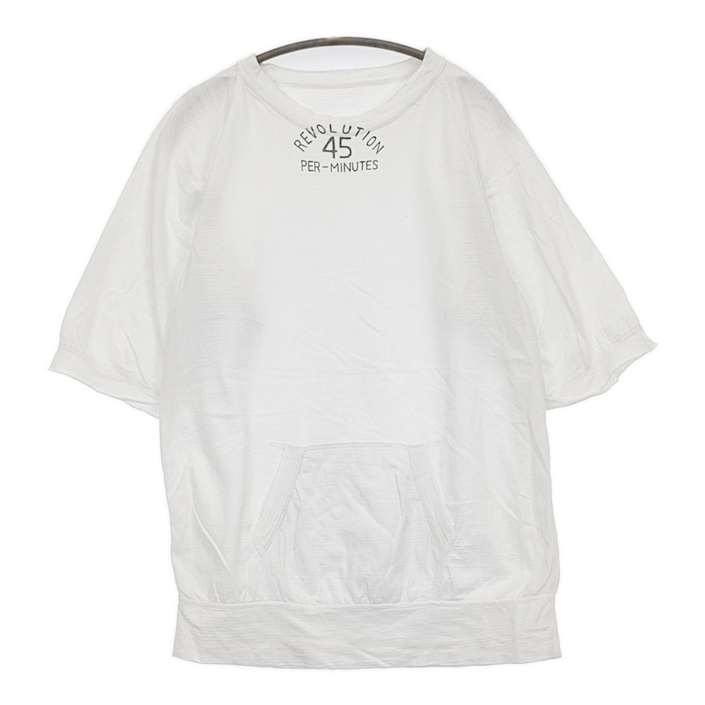 45R/45rpm でこぼこ天竺 コットン ラグラン 七分袖 Ｔシャツ カットソー ホワイト フォーティーファイブアールピーエム 5-0613S 264359 45R/45rpm でこぼこ天竺 コットン ラグラン 七分袖 Tシャツ