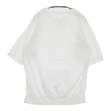 45R/45rpm でこぼこ天竺 コットン ラグラン 七分袖 Tシャツ カットソー ホワイト レディース フォーティーファイブアールピーエム【中古】5-0613S♪