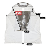 45R/45rpm フォトプリントTシャツ トリム 長袖 カットソー ロンＴ ホワイト レディース フォーティーファイブアールピーエム【中古】5-0613M♪
