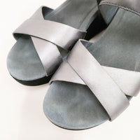 dansko Stasia Burnished ステイシア 37 サンダル ブラック レディース ダンスコ【中古】5-0726S◎