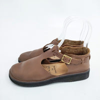 AURORA SHOES WEST INDIAN 7C ウエストインディアン Tストラップ シューズ・靴 ブラウン レディース オーロラシューズ【中古】5-0908G◎
