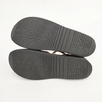 AURORA SHOES WEST INDIAN 7C ウエストインディアン Tストラップ シューズ・靴 ブラウン レディース オーロラシューズ【中古】5-0908G◎