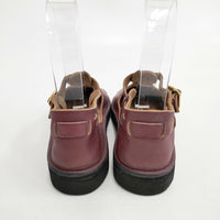 AURORA SHOES WEST INDIAN 7C ウエストインディアン Tストラップ シューズ・靴 ボルドー レディース オーロラシューズ【中古】5-0908G◎