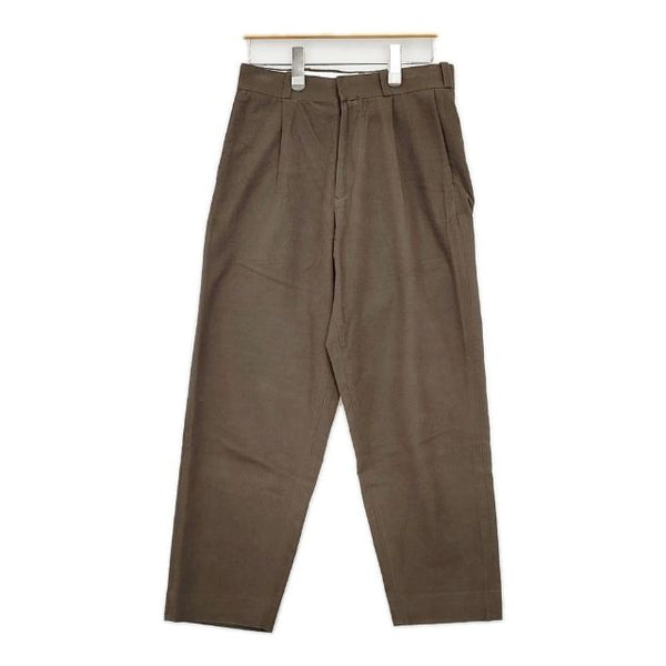 YAECA タックパンツ 61654 草木ブラウン コットン パンツ ブラウン KUSAKI BROWN レディース ヤエカ【中古】5-1005T∞