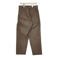 YAECA タックパンツ 61654 草木ブラウン コットン パンツ ブラウン KUSAKI BROWN レディース ヤエカ【中古】5-1005T∞
