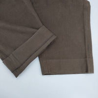 YAECA タックパンツ 61654 草木ブラウン コットン パンツ ブラウン KUSAKI BROWN レディース ヤエカ【中古】5-1005T∞