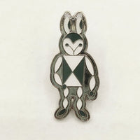 mina perhonen fun rabbit ピンブローチ ピンバッジ ブローチ ホワイト グリーン レディース ミナペルホネン【中古】5-0813G∞