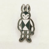 mina perhonen fun rabbit ピンブローチ ピンバッジ ブローチ ホワイト グリーン レディース ミナペルホネン【中古】5-0813G∞