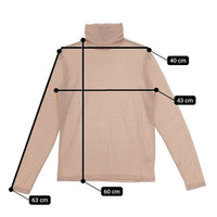 LIFiLL リフィル ウーリッシュハイネックプルオーバー LF048-07 タートルネック 長袖Ｔシャツ カットソー ロンＴ ピンク レディース【中古】5-0803M∞