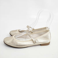 repetto メリージェーン ワンストラップ サイズ36 フラット シューズ・靴 ゴールド レディース レペット【中古】5-0908G◎