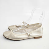 repetto メリージェーン ワンストラップ サイズ36 フラット シューズ・靴 ゴールド レディース レペット【中古】5-0908G◎