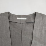vie evam eva dolman robe ドルマンローブコート 起毛リネン V191T902 コート グレー レディース ヴィー エヴァムエヴァ【中古】5-1005T∞