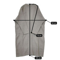 vie evam eva dolman robe ドルマンローブコート 起毛リネン V191T902 コート グレー レディース ヴィー エヴァムエヴァ【中古】5-1005T∞