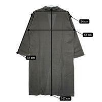 evam eva クレープリネン ワイドコート E191T066 コート グレー レディース エヴァムエヴァ【中古】5-0730M∞