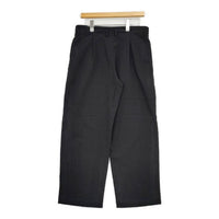 evam eva コットンワイドタックパンツ E191T116 パンツ ブラック レディース エヴァムエヴァ【中古】5-0803G∞