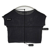 evam eva aze vest リネンシルク畔ベスト E191K104 半袖 ニット ブラック レディース エヴァムエヴァ【中古】5-0730M∞