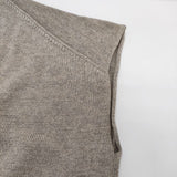 evam eva dry cotton PO E191K118 ノースリーブニット コットン ベスト グレージュ レディース エヴァムエヴァ【中古】5-0730M∞