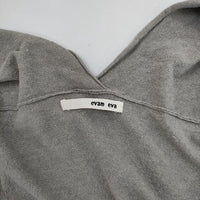 evam eva double covering robe E191K097 リネン混 ローブ ガウン 羽織 コート グレー レディース エヴァムエヴァ【中古】5-0714M∞