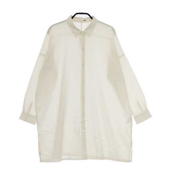 evam eva スクエアシャツチュニック E191T016 コットン ワンピース アイボリー レディース エヴァムエヴァ【中古】5-0803M∞