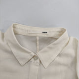 evam eva スクエアシャツチュニック E191T016 コットン ワンピース アイボリー レディース エヴァムエヴァ【中古】5-0803M∞