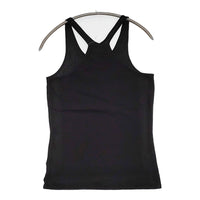evam eva cotton C&S camisole サイズ2 V002C030 定価7500円 キャミソール ブラック レディース エヴァムエヴァ【中古】5-0613S♪