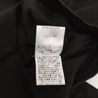 evam eva cotton C&S camisole サイズ2 V002C030 定価7500円 キャミソール ブラック レディース エヴァムエヴァ【中古】5-0613S♪