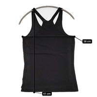 evam eva cotton C&S camisole サイズ2 V002C030 定価7500円 キャミソール ブラック レディース エヴァムエヴァ【中古】5-0613S♪