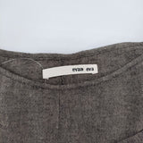 evam eva E183T025 リネンコットンウール ドルマン ブラウス シャツ グレー レディース エヴァムエヴァ【中古】5-0730M∞