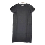 evam eva linen OP E182T019 サイズM リネン 定価23000円 ワンピース ブラック レディース エヴァムエヴァ【中古】5-0613S♪