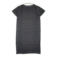 evam eva linen OP E182T019 サイズM リネン 定価23000円 ワンピース ブラック レディース エヴァムエヴァ【中古】5-0613S♪