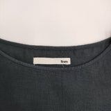 evam eva linen OP E182T019 サイズM リネン 定価23000円 ワンピース ブラック レディース エヴァムエヴァ【中古】5-0613S♪